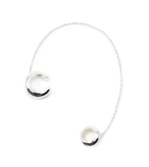 NUMBERINGAIRPODS CHAIN EARCUFF - SILVER