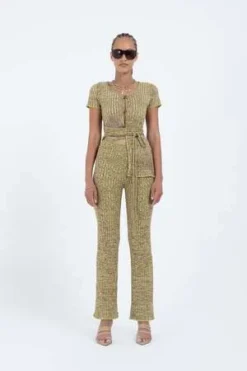 ArthurRib Knit Pant - Avocado