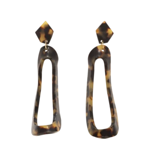 Veronique LeroyAcetate 815 Clip-On Earrings - Brown/Marron - Image 3