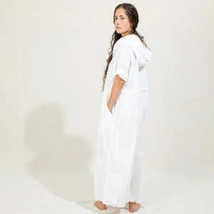 Album Di FamigliaAlbum Di Famiglia Woman Hooded Jumpsuit - Milk White - Image 2