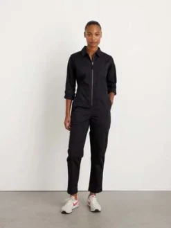 Alex MillStandard Zip Front Jumpsuit - Black