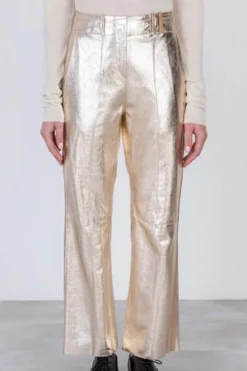 AlysiLeather Pants - Metal
