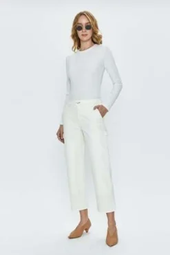 PistolaAshton Straight Leg Carpenter Pant - Vanilla