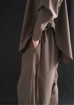 Modern WeavingBalloon Pant - Chocolate Parchment Poplin