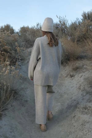 Bare KnitwearJude Alpaca Pant - Sea Salt - Image 2