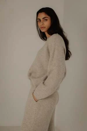 Bare KnitwearJude Alpaca Pant - Sea Salt - Image 5