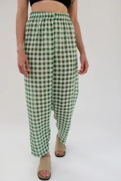 BeklinaBasic Pant - Spinach Gingham