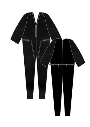 BERENIKLOOSE BELT JUMPSUIT - Black - Image 9