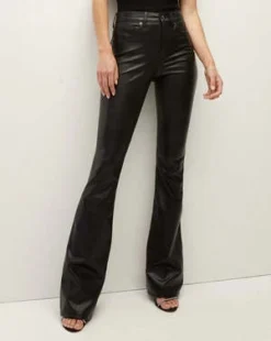 Veronica BeardBeverly Skinny-Flare Vegan Leather Pant