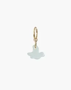 CLEDBird Icon Charm Hoop Earring
