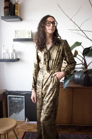 Birds Of North AmericaThrasher Jumpsuit - Crushed Gold