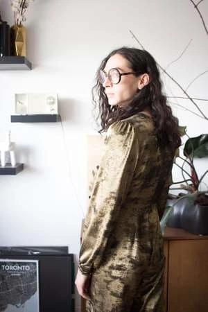 Birds Of North AmericaThrasher Jumpsuit - Crushed Gold - Image 4