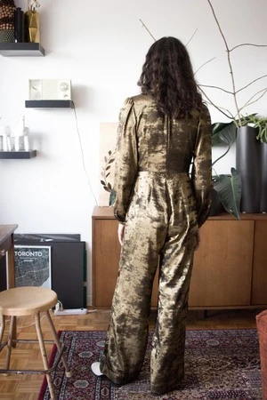 Birds Of North AmericaThrasher Jumpsuit - Crushed Gold - Image 5