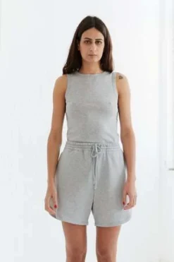 By Signeessential Tank Top - Grey Melange