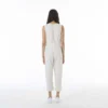 Ali GoldenCOTTON SLIT-BACK JUMPER - BONE