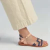 Caron CallahanCleo Flat - Cobalt/Tan
