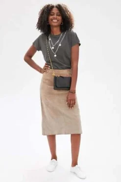 Clare V.Box Chain Crossbody Strap - Natural Brass