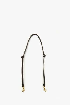 Clare V.Thin Knotted Shoulder Strap - Black