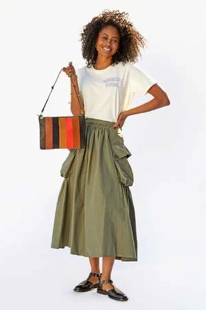 Clare V.Thin Knotted Shoulder Strap - Black - Image 3