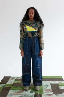 W'MenswearW'menswear Good Ol' Whats-her-face Unisex Freedom Flight Trouser - Denim