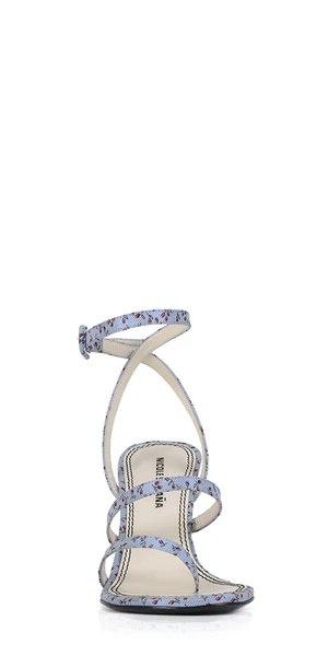 Nicole SaldaƱaGabi Floral Wedge Sandals - Blue Multi Floral - Image 5