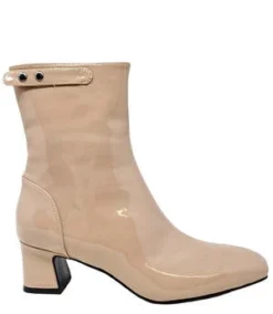 Gini & AlbertPatent Leather Zip Up Boot - Blush