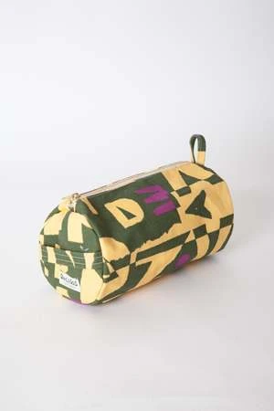 Gravel & GoldDopp Kit Bag - Yellow/Green