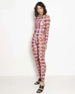 Henrik VibskovMesh Leggings - Pink Cubes