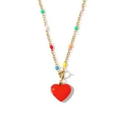 Matter Matters GalleryHumble Heart Necklace - Red/Pink