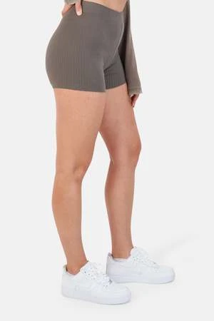 Cotton CitizenIbiza Biker Shorts - Taupe - Image 3