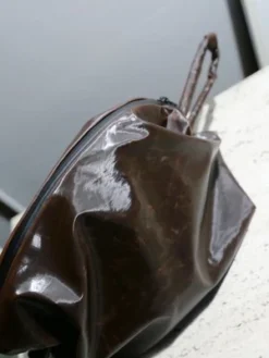 KASSL EDITIONSKassl Editions Skai Pouch - Dark Brown