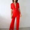 KYE Intimates70's Jumpsuit - Red