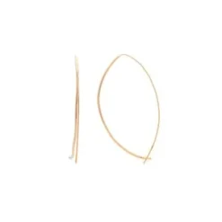 KiberaThin Oval Hoop Earrings