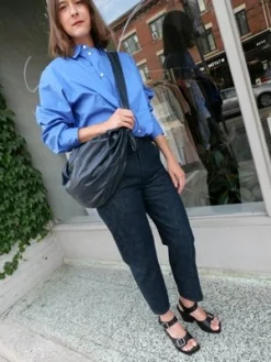 LemaireLarge Soft Croissant Bag - Midnight Blue