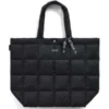 TAIONLarge Lunch Down Tote Bag - Black