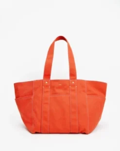 Clare V.Le Box Canvas Tote - Poppy