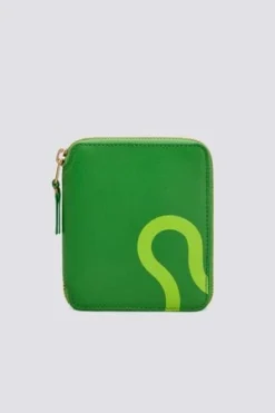 Comme Des Garcons Comme Des GarçonsSA2100RE Leather Ruby Eyes Wallet - Green