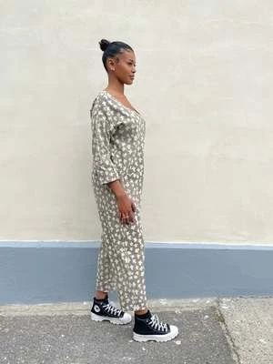 Happy French Ganghappyfrenchgang Libert Jumpsuit - Grey Print - Image 6