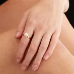 MING YU WANGLily Ring - Gold Vermeil