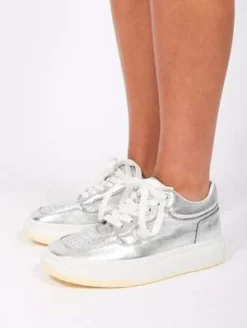 Maison MargielaLow Top Sneakers - Silver