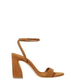 Loeffler RandallMalia Curved-Heel Sandal - Cacao
