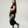 Mary LoFlora In Check Bag - Black/White