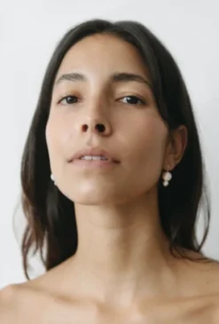 Maslo JewelryMaslo Double Orb Pearl Earrings