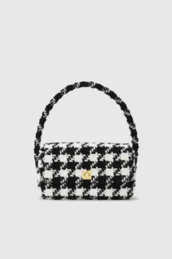 Anine BingNico Bag - Black/White Houndstooth