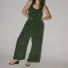 No.6Eve Jumpsuit - Black/Royal Dot