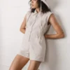 NobleAdult Organic Tank Suit - Oat Milk