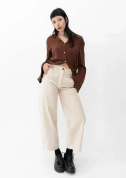 OhSevenDaysSide Kick Trousers - Off White