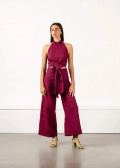 Penny SageFlaneur Trouser - Red/Blue Gingham