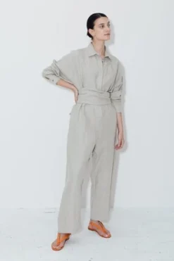 DATURAPhoenicia Heavy Linen Ren Jumpsuit - Phoenicia