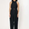 Noir Kei NinomiyaPinafore Jumpsuit - Black